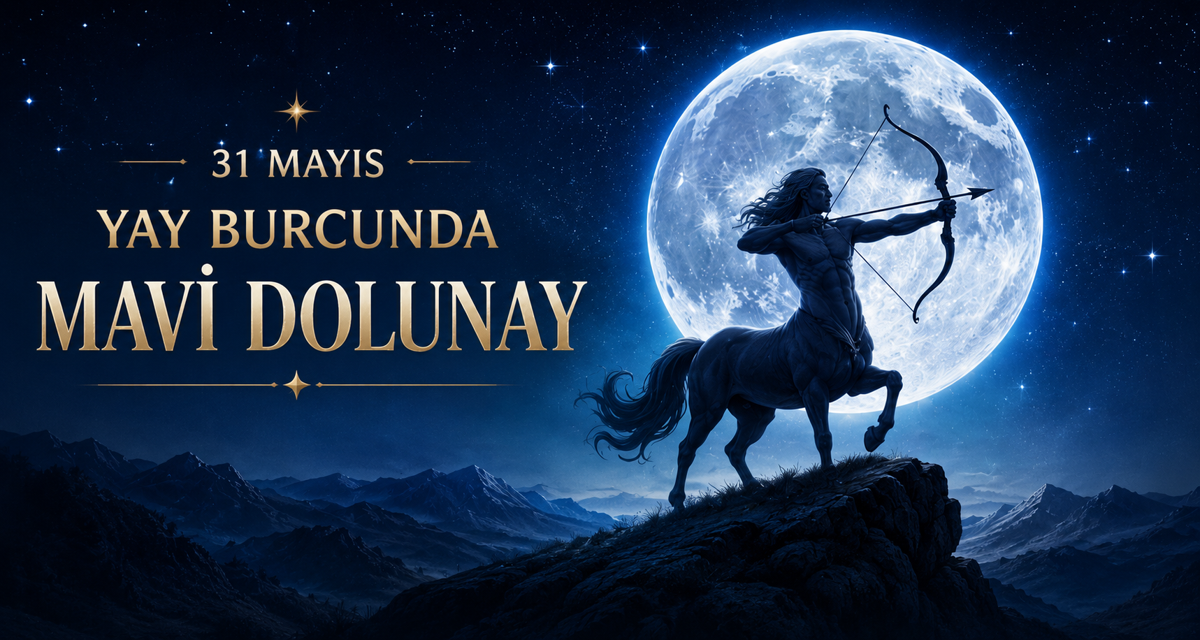 31 MAYIS YAY BURCUNDA MAVİ DOLUNAY
